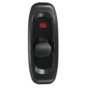 110-250V 10A Inline ON/OFF Table Lamp Desk Light Cord Cable Switch with Indicator