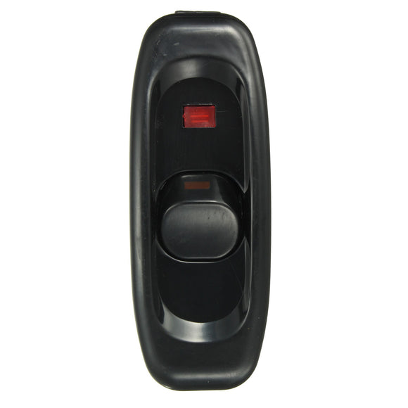 110-250V 10A Inline ON/OFF Table Lamp Desk Light Cord Cable Switch with Indicator