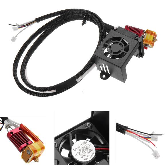 Creality 3D Full Assembled MK10 Extruder Hot End Kits With 2PCS Cooling Fans For Ender-3 3D Printer