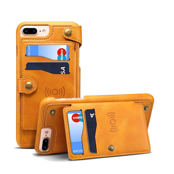 5.5 Inch Universal Detachable Wallet Card Slot Protective Case For iPhone 8 Plus/7 Plus/6s Plus