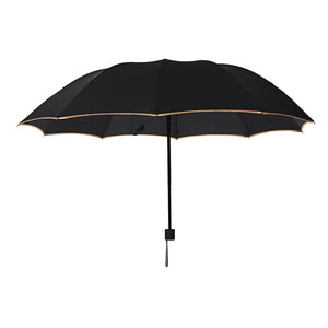 Outdoor 2-3 People Portable 3 Folding Umbrella 10 Ribs Waterproof Windproof Anti-UV Sunshade
