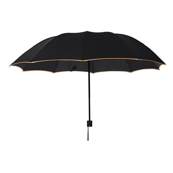 Outdoor 2-3 People Portable 3 Folding Umbrella 10 Ribs Waterproof Windproof Anti-UV Sunshade