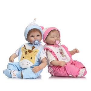 NPK15.7 Cute Soft Reborn Silicone Handmade Lifelike Baby Doll Realistic Newborn Toy Creative Gifts"