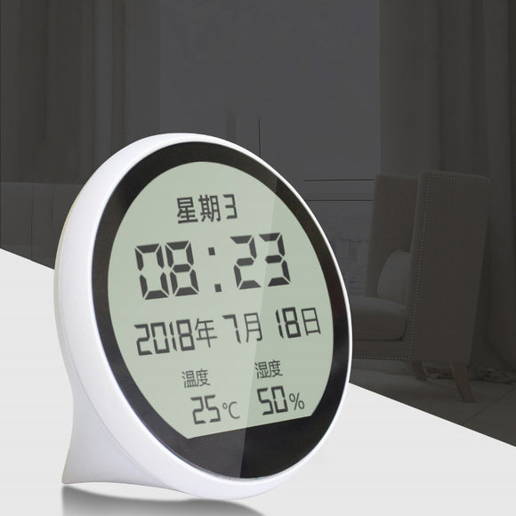 Portable Digital High Precision Electronic Thermometer Hygrometer Time display