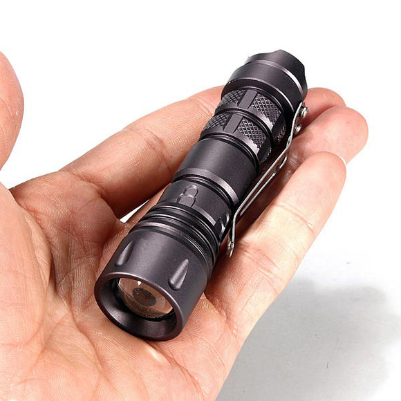 XPE-Q5 600LM Zoomable 3Modes Mini LED Flashlight AA/14500