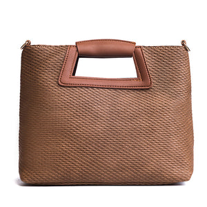 Women Concise Grass Straw Shoulder Bags Retro Handbags