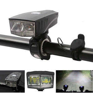 XANES SFL07 100LM 2XPE German Standard Smart Shock Sensor IPX4 Bike Front Light LED Far Near Distanc