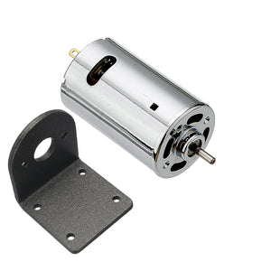 Machifit 555 Motor with Bracket DC 12-24V Gear Motor 6000-12000rmp Double Ball Bearing Motor