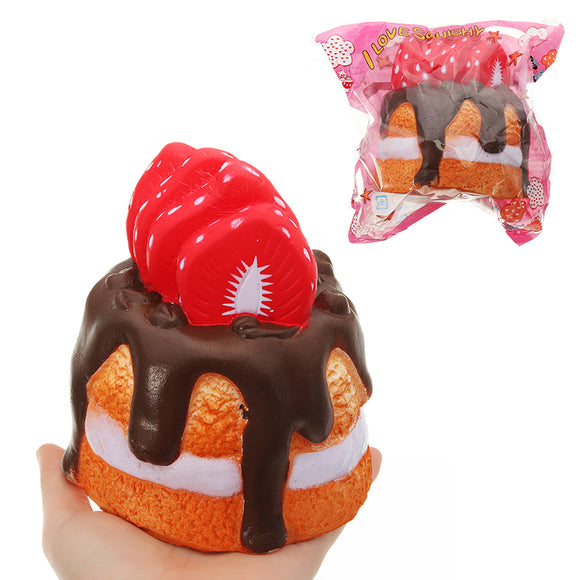 Flame Cake Squishy 11*11*14 CM Slow Rising Original Packaging Collection Gift Decor Toy
