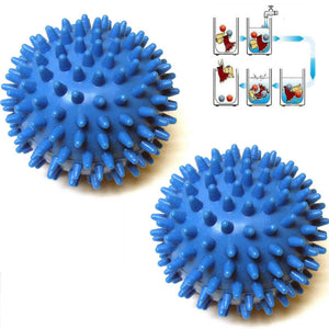 2 Pcs Washing Laundry Dryer Ball No Chemicals Soften Cloth Drying Fabric Softener