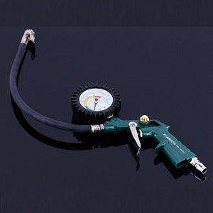 0-220PSI Car Tire Pressure Guage Pneumatic Tire Gun Multifunction Tyre Inflator Tool