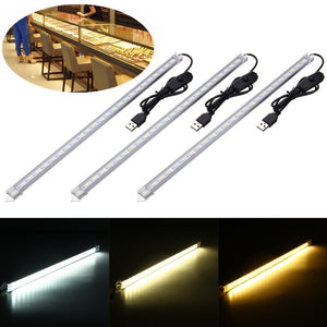 35CM 7W 24 SMD 5630 USB LED Rigid Strip Hard Bar Light Tube Lamp DC5V