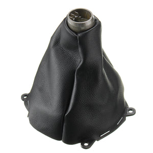 Manual Gear Shift Knob Cover PU Leather Black Stitched For Honda Civic Si 2006-2012