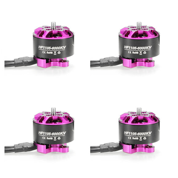 4 PCS HGLRC Flame HF1105 1105 6000KV 2-3S Brshless Motor for RC FPV Racing Drone