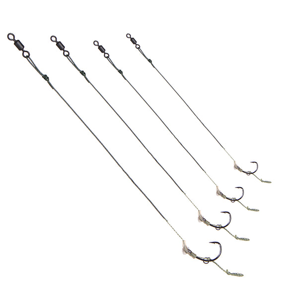 ZANLURE CR-G002 2PCS 2 4 6 8# High Carbon Steel Fishing Hook Fishing Tackle Hair Rigs Freshwater