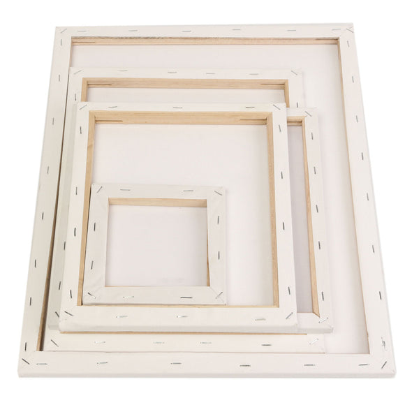 White Blank Square Canvas Painting Drawing Board Wooden Frame For Art Artist Oil Acrylic Paints
