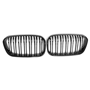 Gloss Black Front Kidney Grill Grille For BMW F20 F21 1 Series 15-17