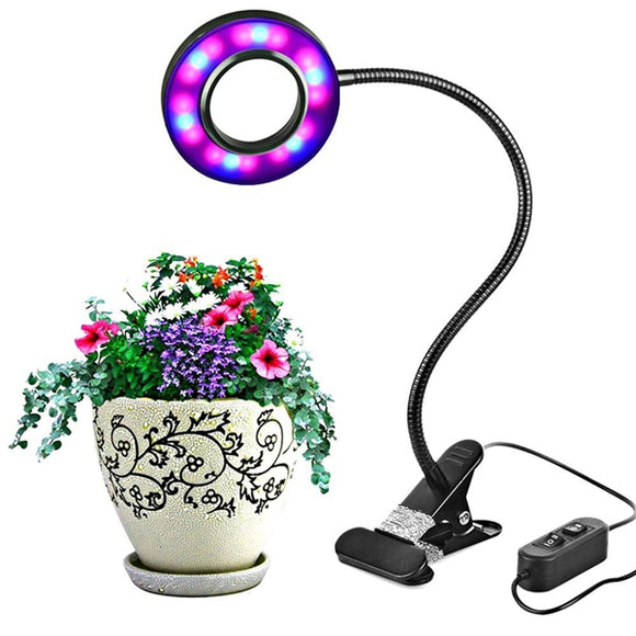 8W LED USB Indoor Clip-on Dimmable Plant Grow Light Desk Lamp DC5V