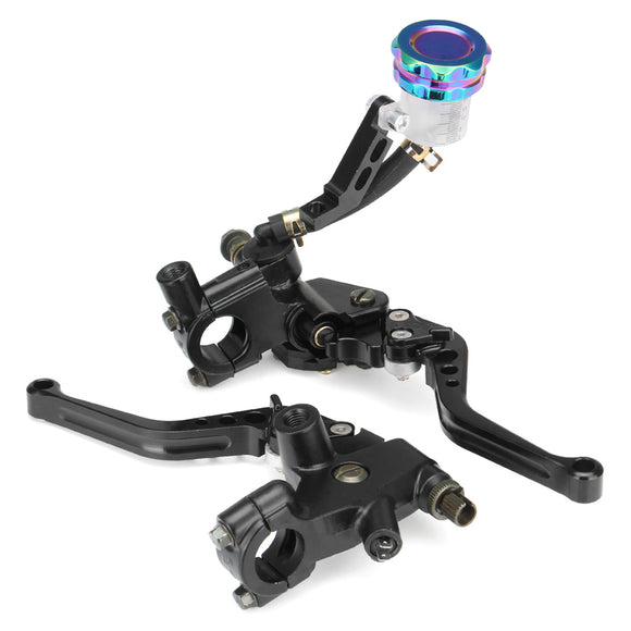 7/8 inch 22mm 12.7mm Bore Front Brake Clutch Master Cylinder Motorcycle Bike Reservoir Levers