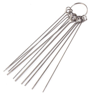 10pcs 10 Kinds Stainless Steel Needle Set PCB Electronic Circuit Through Hole Needle