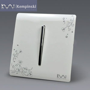 Kempinski Wall Switch Panel 250V 10A - One Switch Double Control