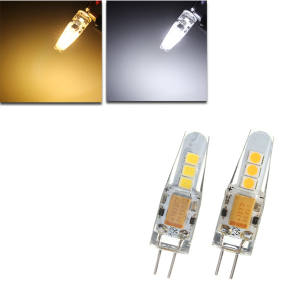 Mini G4 LED Corn Bulb 2W 6 SMD 2835 Silicone Crystal Lamp Light DC12V