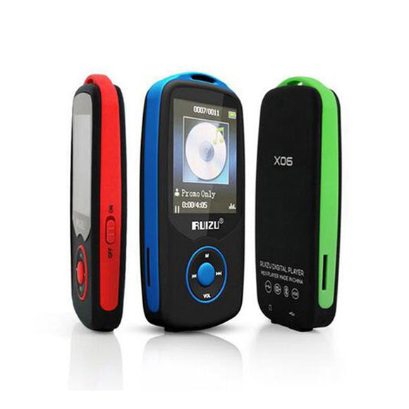 RUIZU X06 4GB 1.8 Inch Screen Bluetooth FM Radio Receiver MP3 Music Player