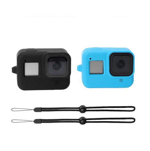 Silica Gel Shockproof Protective Shell Frame Case for GoPro Hero 8 Black Action Sports Camera