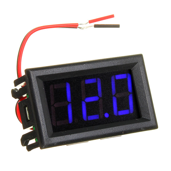 10pcs Blue 0.56 Inch Mini Digital Voltmeter DC 4.5V To 30V Digital Voltmeter Voltage Panel Meter For 6V 12V 24V Electromobile Motorcycle Car
