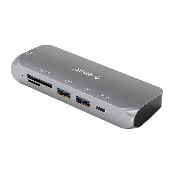 Orico CLH-W1 Type-C to USB 3.0 4K HDMI PD Charge Hub TF SD Card Reader Multi-functional USB Hub