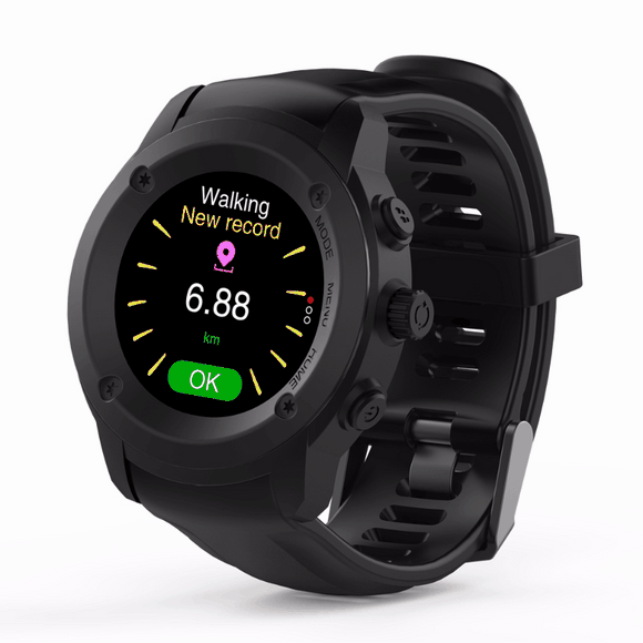 Bakeey DW-028 1.3 IPS  Round Display GPS Altimeter Dynamic Heart Rate Call Multi-sport Smart Watch
