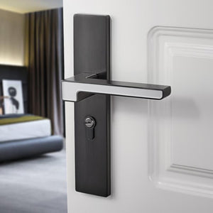 Interior Bedroom Modern Solid Wooden Room Universal Door Lock Luminous Mute