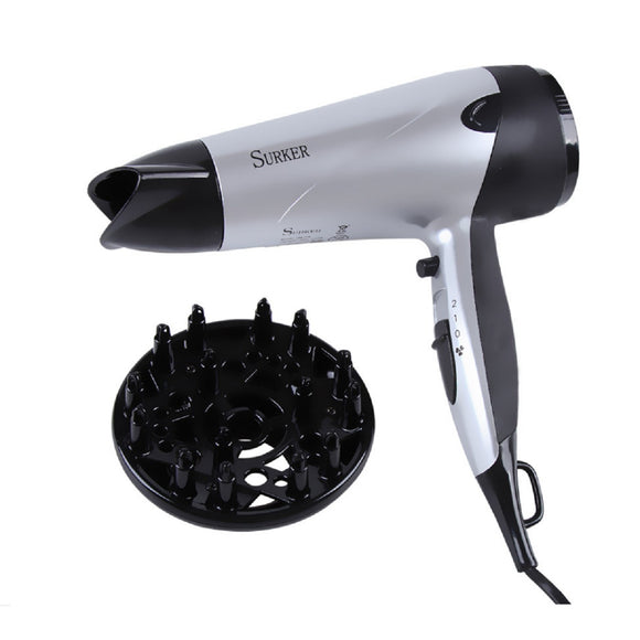 SURKER 9DW-778 Double Overheat Protection Blower Hair Dryer with Three Windshield Temperature Control and Constant Temperature, Speed and Drying Hair Dryer