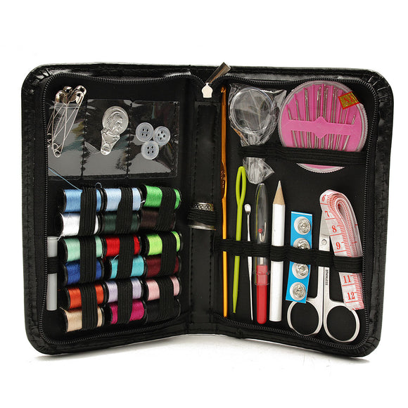 Multifunctional Sewing Kit Thread Threader Needle Tape Measure Scissor Storage Set