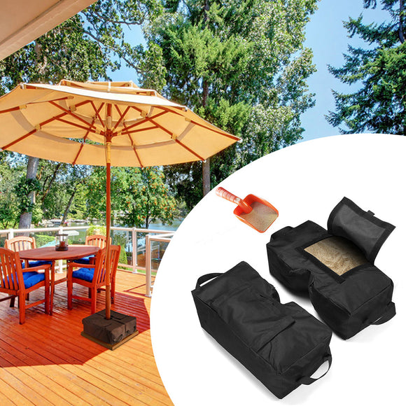 2 x Tent Fixed Sandbag Sun Shelter Umbrella Weight Bag Outdoor Camping Tent Sand Bag
