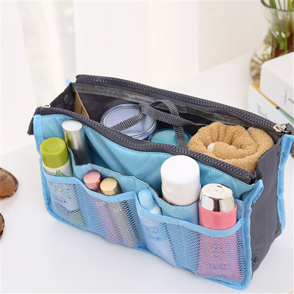 Women Large-capacity Travel Organizer Storage Bag Portable Cosmetic Bag Makeup Storage Case