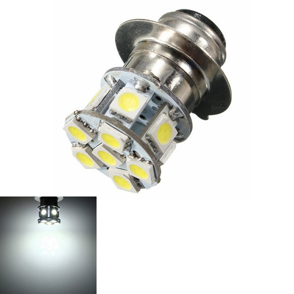 DC 6V P15D 5050 Motorcycle 12SMD LED Headlight Lamp White