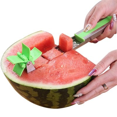 Watermelon Cutter Windmill Shape Slicer Stainless Steel Power Saver Fruit Cutters Vegetable Cutter