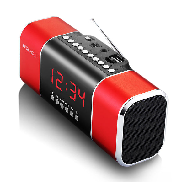 Sansui D11 FM Radio Portable Music Player Mini Speaker TF USB MP3