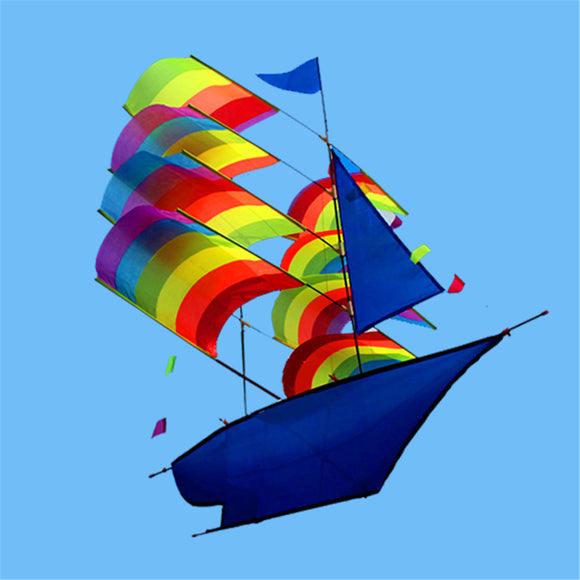 Huge 373D Stereo Sailboat Kite Big Size Flying Free Shipping Outdoor Toy