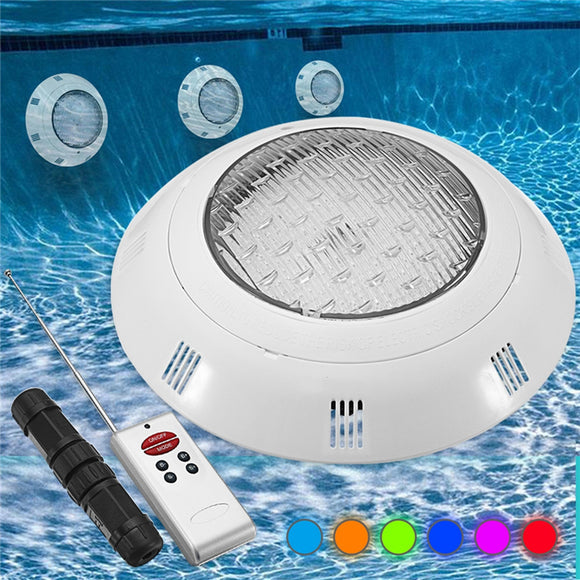 18W RGB LED Swimming Pool Light Underwater Waterproof Remote Control Wall Mounted Night Light