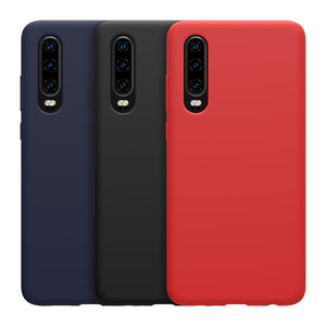NILLKIN Soft Smooth Shockproof Liquid Silicone Rubber Back Cover Protective Case for HUAWEI P30