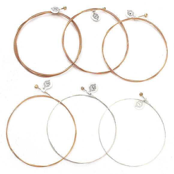 KIWI AKP12 Professional Acoustic Soft Guitar Strings 6pcs Set Coated Steel String Copper