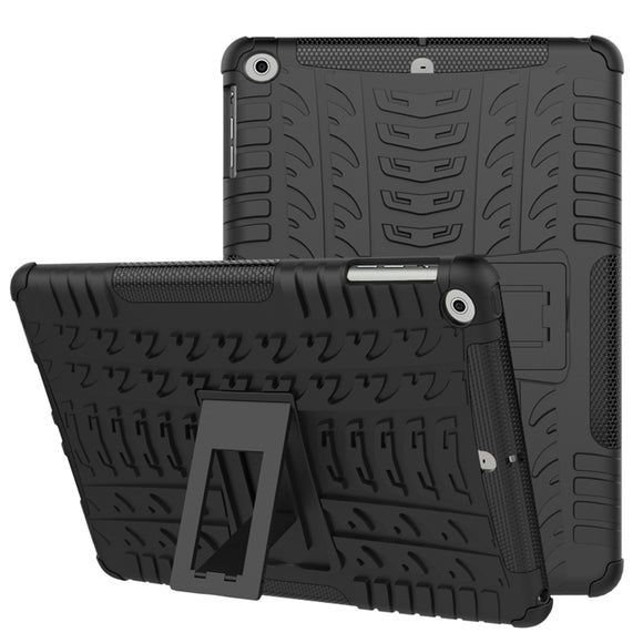 Heat Dissipation Kickstand Textured Case For iPad Air/New iPad 2017