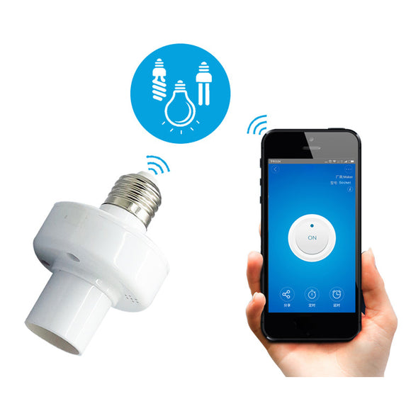 SONOFF E27 LED Wifi Light Bulb Smart APP Holder Base Socket Remote Control By IOS Android AC100-250V