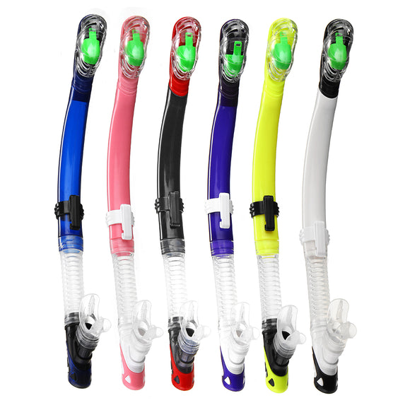Professional Adults Full Dry Swimming Diving Snorkeling Breathing Tube Silicone Air Breathing Scuba Tube