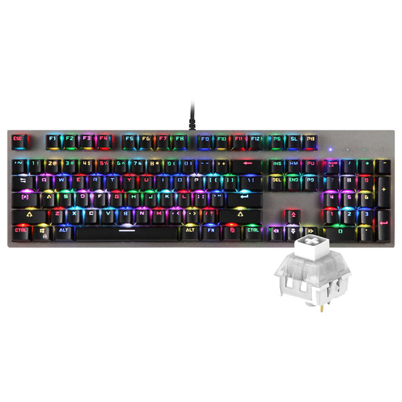 Motospeed CK89 Kailh BOX Switch 104 Keys NKRO RGB Backlit Mechanical Gaming Keyboard