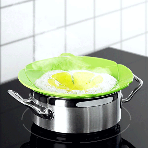 KCASA KC-WW111 28.5cm Diameter Silicone Pot Cover Steam Lids Stops Oil over Spill Stopper