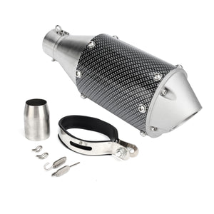 38-51mm Universal Stainless Steel Motorcycle Carbon Fiber Tail Exhaust Pipe