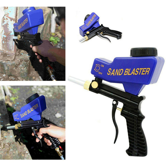 90PSI Pneumatic Sandblasting Portable Handheld Antirust Sand Blaster Machine